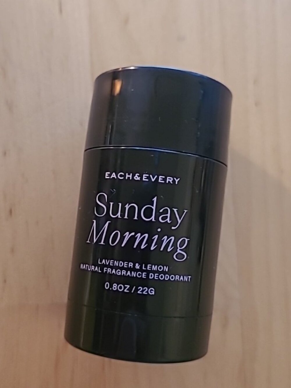 EACH & EVERY Sunday Morning Lavender Lemon Natural Deodorant Mini Travel Size